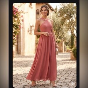Beautiful dusty rose maxi dress Lulus 💖